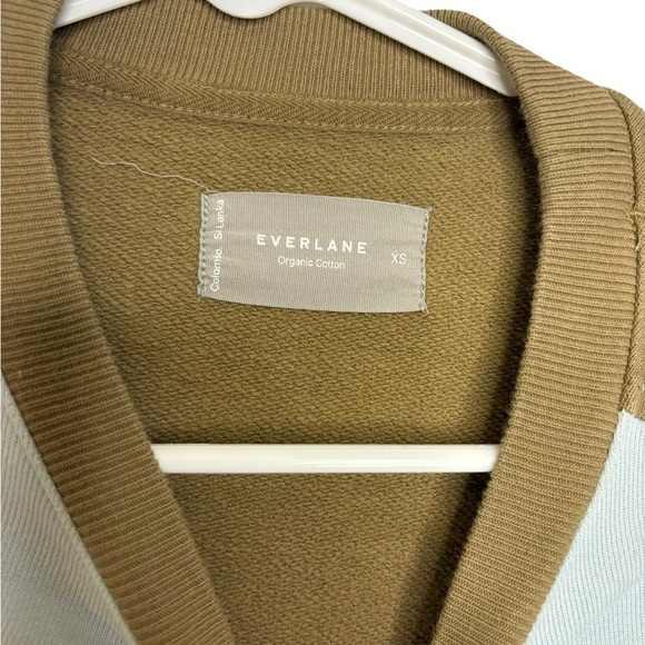 Everlane Track Oversized Crewneck Color-block Sweatshirt Size XS - Picture 3 of 9